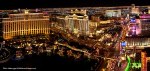 Panoramic of Las Vegas Strip at night.  Las Vegas,&nbsp;NV